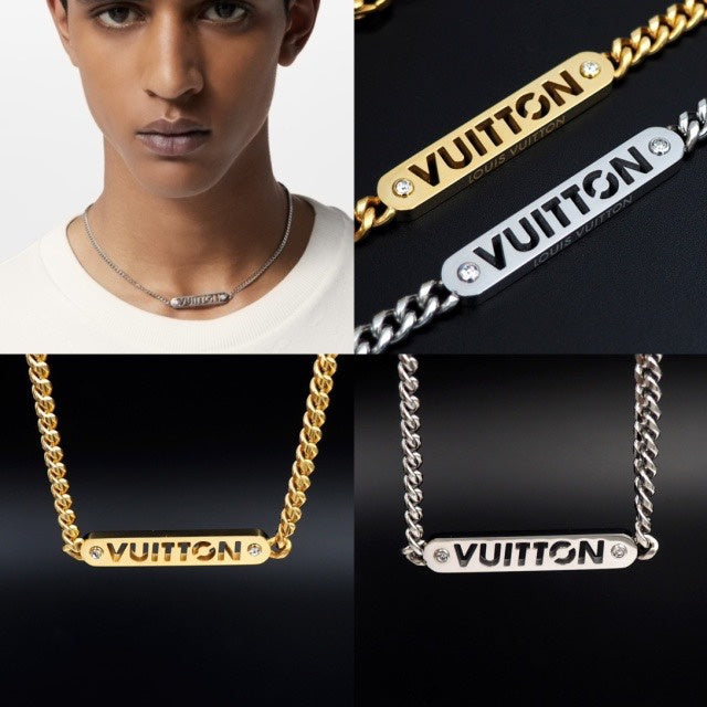X633    Men's and women's titanium steel necklace jewelry