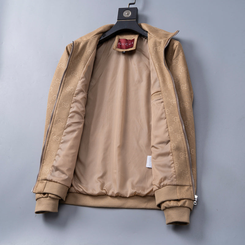 GUC099 New Spring and Autumn thin imitation deer skin velvet jacket long sleeved cardigan clothes