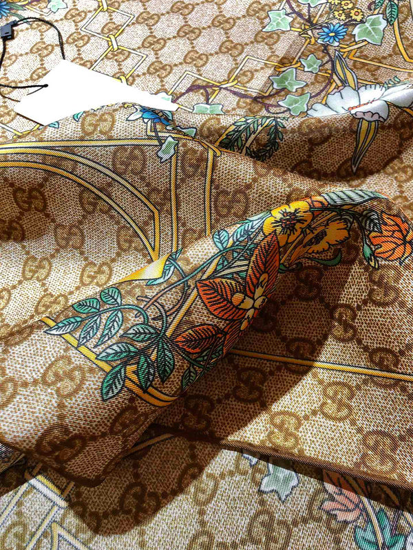 XGC14 Silk satin 90-90CM Scarf