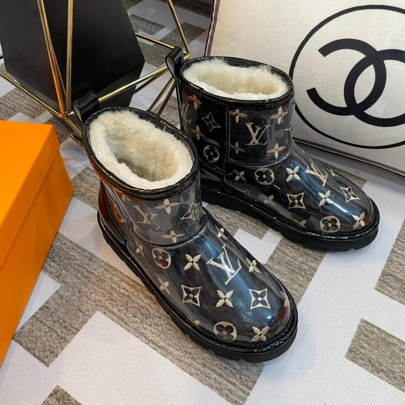 OLS9 Wool Women 35-40 Leather Shoes with box
