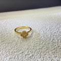 AVSR1   Mini full diamond four-leaf clover ring jewelry