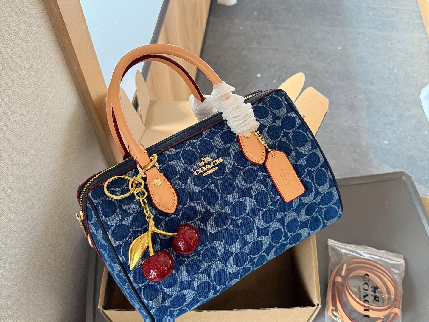 MCP21 Leather Bag 18CM 25CM Bags With box